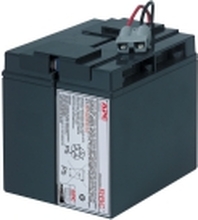 APC Replacement Battery Cartridge #7 - UPS-batteri - 1 x batteri - blysyre - svart - for P/N: SMT1500C, SMT1500I-AR, SMT1500IC, SMT1500NC, SMT1500TW, SUA1500ICH-45, SUA1500-TW