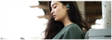 Skullcandy Push - True wireless-hodetelefoner med mikrofon - i øret - Bluetooth - psykotropisk blågrønt