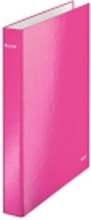 Leitz WOW - Ringperm - bokryggbredde: 40 mm - for A4 Maxi - kapasitet: 250 ark - metallisk rosa