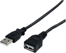 StarTech.com 6 ft Black USB 2.0 Extension Cable A to A - M/F - USB extension cable - USB (M) to USB (F) - USB 2.0 - 6 ft - black - USBEXTAA6BK - USB-forlengelseskabel - USB (hann) til USB (hunn) - USB 2.0 - 1.8 m - svart - for P/N: 35FCREADBK3, ICUSB2321F