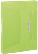 Esselte Vivida - Boksfil - for A4 - kapasitet: 350 ark - gjennomskinnelig grønn