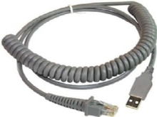 Datalogic CAB-412 - USB-kabel - USB - rullet sammen - for Gryphon D120, D220 Heron D130 Lynx D432, D432E Touch 65 Light, 65 PRO, 90 Light, 90 Pro