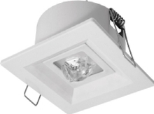 AWEX Emergency lighting LOVATO P ECO LED 1W 125lm (channel opt.) 3h single-purpose white LVPC/1W/ESE/AT/WH - LVPC/1W/ESE/AT/WH