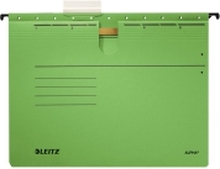 Leitz ALPHA - Hengefil - for A4 - med fliker - grønn