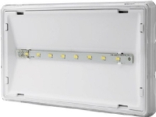 AWEX Emergency lighting fitting EXIT LED 1W 130lm 1h dual-purpose AT white + PU31 ETE/1W/BSA/AT/WH - ETE/1W/BSA/AT/WH