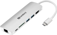 Sandberg - Dokkingstasjon - USB - HDMI - 1GbE