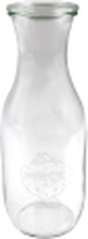 Patentflaske Weck 1062 ml Ø9.25x25.05 cm uden låg glas,stk