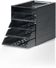 Durable IDEALBOX BASIC 5, Svart, C4, 5 skuffer, 250 mm, 32,2 cm, 332 mm