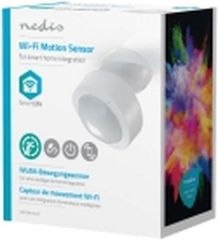 Nedis Wi-Fi Smart Motion Sensor - Bevegelsessensor - trådløs - Wi-Fi - 2400 - 2483.5 Mhz - hvit