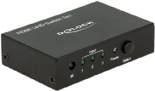 Delock HDMI UHD Switch 3 x HDMI in > 1 x HDMI out 4K - Video/audio switch - 3 x HDMI - stasjonær