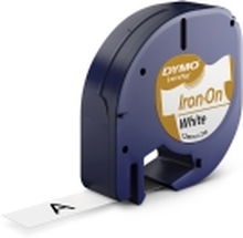 Labeltape DYMO® LetraTAG 12mm x 2m hvid - Stryg-Let IronOn tape