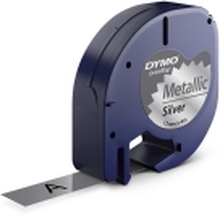 Labeltape DYMO® LetraTAG 12mm x 4m Metallic Silver