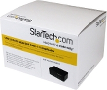 StarTech.com Dual Bay Hard Drive Duplicator and Eraser, Standalone HDDSSD ClonerCopier, USB 3.0 to SATA Docking Station, Hard Disk Duplicator and Sanitizer Dock - ToollessTop-Loading Design - Harddisk-duplekser - 2 brønner (SATA-300) - for P/N: SVA12M5NA