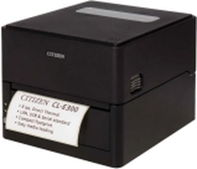 Citizen CL-E300 - Etikettskriver - direktetermisk - Rull (11,8 cm) - 203 dpi - inntil 200 mm/sek - USB 2.0, LAN, RS232C - kutter - svart