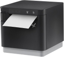 Star mC-Print3 mCP31L - Kvitteringsskriver - direktetermisk - Rull (8 cm) - 203 dpi - inntil 250 mm/sek - USB, LAN, USB-vert, Lightning - kutter - svart
