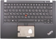 Lite-On - Erstatningstastatur for bærbar PC - med Trackpoint, UltraNav - bakbelysning - AZERTY - Fransk - svart - FRU - med top cover (black)