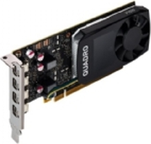 NVIDIA Quadro P1000 DVI - Grafikkort - Quadro P1000 - 4 GB GDDR5 - PCIe 3.0 x16 lav profil - 4 x Mini DisplayPort - løsvekt