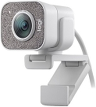 Logitech StreamCam - Webkamera - farve - 1920 x 1080 - 1080p - audio - USB-C 3.1 Gen 1 - MJPEG, YUY2 - WHITE