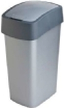 Curver Flip Bin, 50 l, Rektangulær, Grafitt, Sølv, Manuell, 294 mm, 376 mm