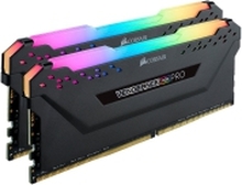 CORSAIR Vengeance RGB PRO - DDR4 - sett - 32 GB: 2 x 16 GB - DIMM 288-pin - 3600 MHz / PC4-28800 - CL18 - 1.35 V - ikke-bufret - ikke-ECC - svart