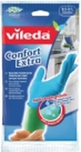 Vileda Confort Extra, Kjøkkenhansker, Blå, Grå, L, SML, 1 stykker, CE, WEEE