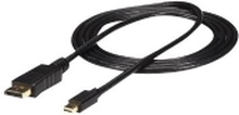 StarTech.com 10ft Mini DisplayPort to DisplayPort Cable - M/M - mDP to DP 1.2 Adapter Cable - Thunderbolt to DP w/ HBR2 Support (MDP2DPMM10) - DisplayPort-kabel - Mini DisplayPort (hann) til DisplayPort (hann) - 3 m - for P/N: CDP2MDPEC, CDP2MDPFC, CDPVDH