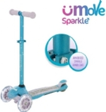 uMoVe Sparkle Mini Flex LED Løbehjul, Teal