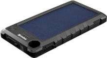 Sandberg Outdoor Solar Powerbank 10000 - Solenergibank - 10000 mAh - 37 Wh - 3 A (USB, 24 pin USB-C) - på kabel: Micro-USB, USB-C
