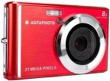 AgfaPhoto Compact DC5200, 21 MP, 5616 x 3744 piksler, CMOS, HD, Rød