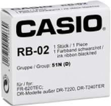Casio RB-02 - Sort / rød - skriverbånd - for Casio DR-320TEC, DR-320TER, DR-420TEC, DR-T120