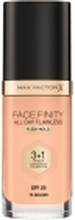 Max Factor Facefinity All Day Flawless 3 in 1, Pumpe flaske, Krem, Gull, Golden, Medium, Universell