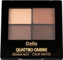 Delia Delia Cosmetics Color Master Quattro Ombre Eye Shadows No. 401 Chocolate Pleasure 1pc