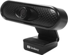 Sandberg USB Webcam 1080P HD - Nettkamera - farge - 2 MP - 1920 x 1080 - 1080p - lyd - USB 2.0