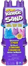 Kinetic Sand Shimmers Multi Pack, Kinetisk sand for barn, 4 år, Ikke giftig, Blå, Rosa, Lilla
