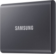 Samsung T7 MU-PC2T0T - SSD - kryptert - 2 TB - ekstern (bærbar) - USB 3.2 Gen 2 (USB-C kontakt) - 256-bit AES - titangrå