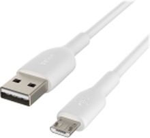 Belkin BOOST CHARGE - USB-kabel - Micro-USB type B (hann) til USB (hann) - 1 m - hvit