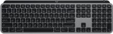 Logitech MX Keys for Mac - Tastatur - bakbelysning - Bluetooth, 2.4 GHz - QWERTY - Pan Nordic - romgrå