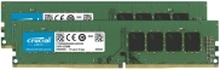 Crucial - DDR4 - sett - 32 GB: 2 x 16 GB - DIMM 288-pin - 3200 MHz / PC4-25600 - CL22 - 1.2 V - ikke-bufret - ikke-ECC