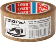 Tesa tesa® SOLVENT-pakketape 66m x 48mm, gjennomsiktig (55263-00000-00)