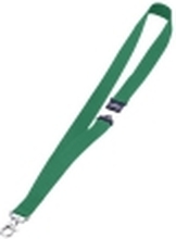 Keyhanger tekstilhalsbånd Durable 20 mm grøn - (10 stk.)