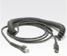 Zebra - USB-kabel - USB - 2.7 m - rullet sammen - for Symbol LS2208, LS4208, LS4278 Zebra VC80X