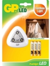 GP Lighting 053729-LAME1, Hvit, Lager rom, LED, Batteri, 10 timer, AAA