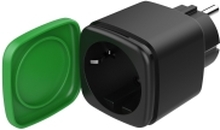 DELTACO SH-OP01 - Smartplugg - trådløs - 802.11b/g/n - 2.4 Ghz - svart, grønn