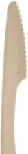 Gastro-Line kniv , 19,4cm - brun, birketræ, premium, komposterbar - pakke a 100stk