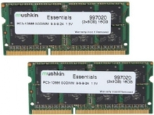 Mushkin Essentials - DDR3 - sett - 16 GB: 2 x 8 GB - SO DIMM 204-pin - 1333 MHz / PC3-10666 - CL9 - 1.5 V - ikke-bufret - ikke-ECC