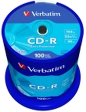 Verbatim - 100 x CD-R - 700 MB (80 min) 52x - spindel