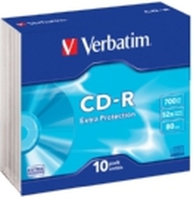 Verbatim - 10 x CD-R - 700 MB (80 min) 52x - smalt cover