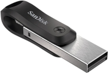 SanDisk iXpand Go - USB-flashstasjon - 64 GB - USB 3.0 / Lightning - for Apple iPad/iPhone (Lightning)