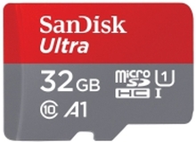 SanDisk Ultra - Flashminnekort (microSDHC til SD-adapter inkludert) - 32 GB - A1 / UHS-I U1 / Class10 - microSDHC UHS-I