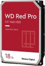 WD Red Pro WD181KFGX - Harddisk - 18 TB - intern - 3.5 - SATA 6Gb/s - 7200 rpm - buffer: 512 MB